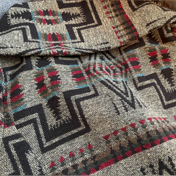 Mossimo Tribal Print Wool Wrap Coat Sz. Medium - Picture 7 of 9